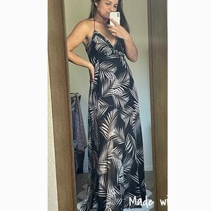 White House Black Market Black Maxi Dress Size 10